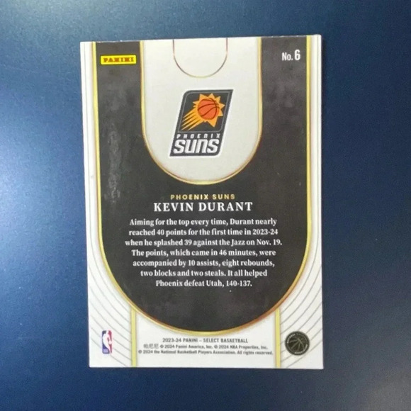 Kevin Durant Neon Icon Insert 2024 Panini Select NBA Phoenix Suns - Picture 2 of 2